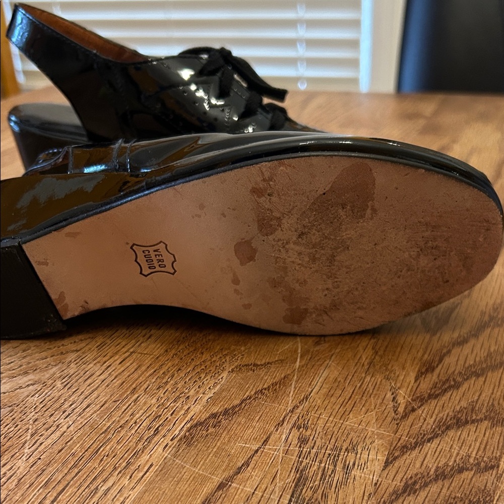 Black Patent Wedges by Re-Mix - Picture 5 of 5